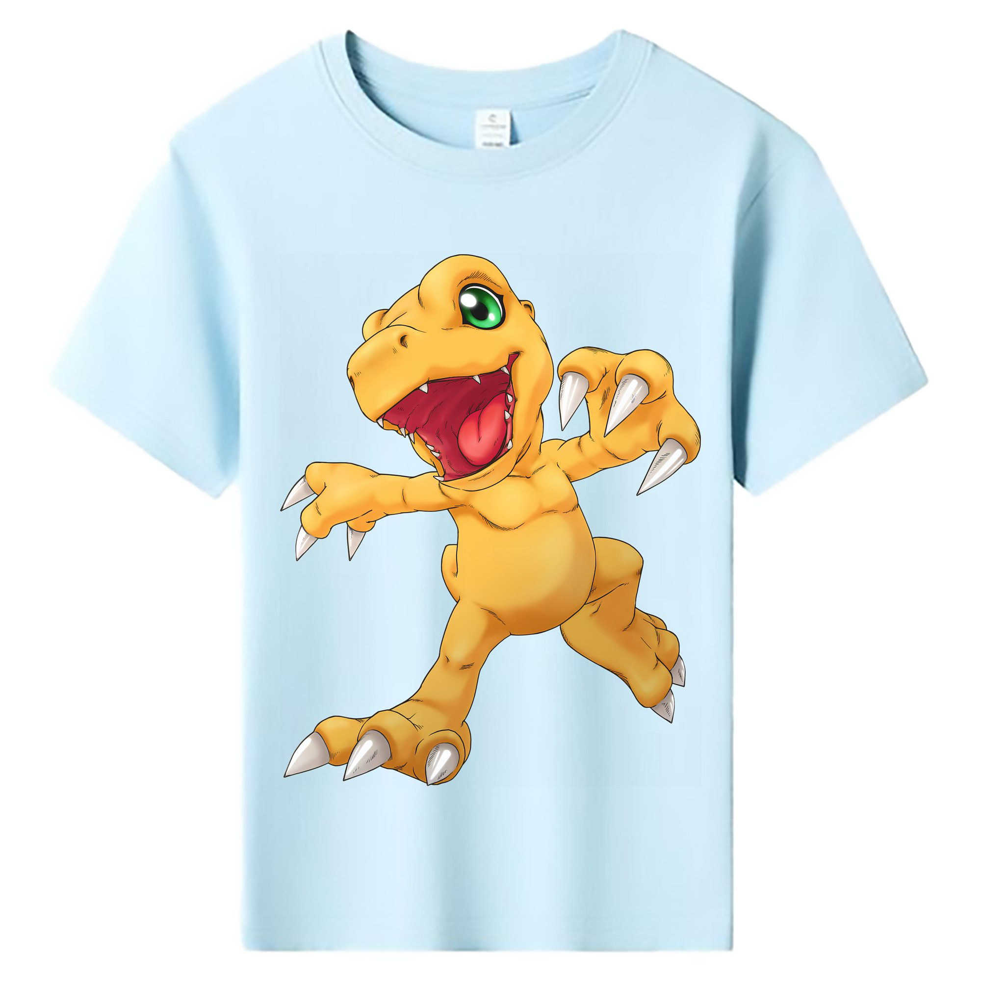 （画像用） Digimon デジタルモンスター/デジモン 綿100％キッズTシャツ（フロントプリント）
